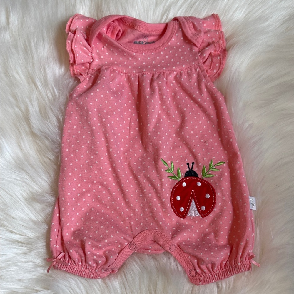 Adorable Baby Rompers with Ladybug Design - Picture 2 of 5